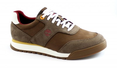 TIMBERLAND A229J medium brown marrone scarpe uomo sneakers lacci