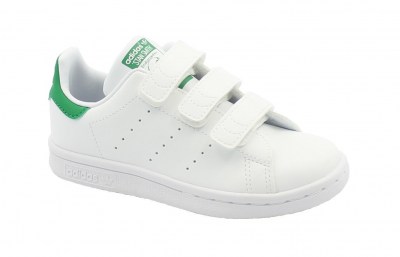 ADIDAS ORIGINALS STAN SMITH FX7534 bianco verde scarpe bambino strappi