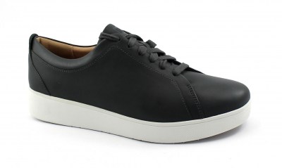 FITFLOP X22-062 RALLY dark grey grigio scarpa sneakers donna pelle lacci