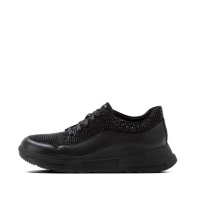 FitFlop FREYA SPARKLE SNEAKERS ALL BLACK