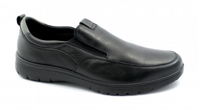 MELLUSO U17123A nero scarpe uomo sneakers slip on elastico pelle senza lacci mocassino