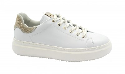 NERO GIARDINI E218170 bianco scarpe donna sneakers lacci pelle
platform