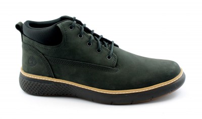 TIMBERLAND A26BE CROSS MARK dark green verde scarpe sneakers uomo lacci nabuk