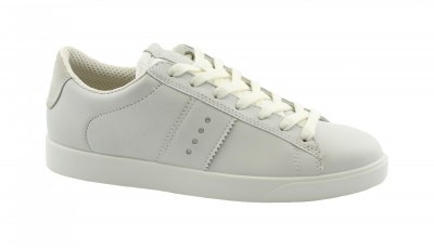 ECCO STREET LITE W 212803 white bianco scarpe donna sneakers pelle lacci