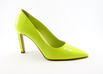 NACREE 410001 lime verde scarpe donna decolleté tacco punta