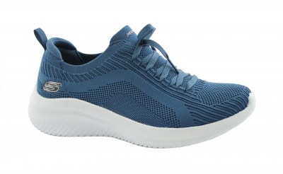 SKECHERS 149854 ULTRA FLEX 3.0 BIG PLAN navy blu scarpe donna lacci comfort vegan