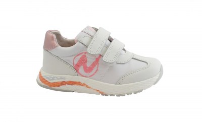 NATURINO JESKO 15885 white pink bianco 24/26 scarpe bambina strappi sneakers