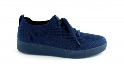 FITFLOP EK9-399 RALLY midnight navy blu scarpa sneakers donna lacci tessuto