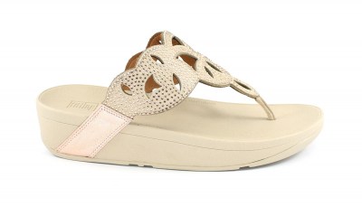 FITFLOP AF1-323 ELORA CRYSTAL TOE THONGS rose gold rosa oro ciabatte infradito donna strass