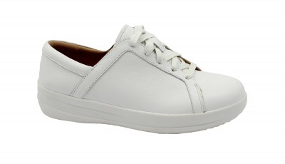 FITFLOP L82-194 F-SPORTY LACEUP white bianco scarpe donna sneakers lacci casual