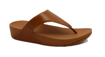 FITFLOP I88-098 LULU LEATHER caramel marrone ciabatte infradito donna