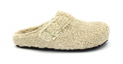 GRUNLAND SARA CB2227 beige ciabatte pantofole donna lana fibbia