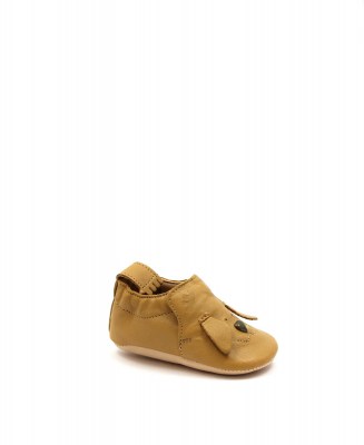 EASY PEASY ADZ11D beige scarpe pantofola bambino neonato culla pelle cagnolino 6-18 mesi