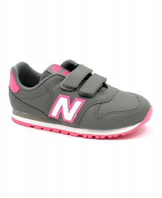 NEW BALANCE PV500 grigio scarpe bambina strappo sneakers