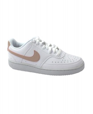 NIKE DH3158 COURT VISION LO white pink bianco scarpe sneakers donna lacci