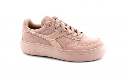 DIADORA 50036 B.ELITE WN blush pink rosa scarpe donna sneakers lacci camoscio