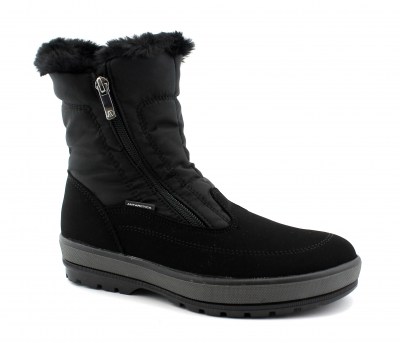 ANTARCTICA 7545 nero scarpe donna scarponcini boot  doposci pelo zip
