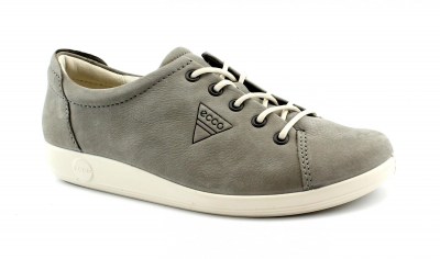 ECCO SOFT 2.0 206503 gray grigio scarpe donna sneakers lacci