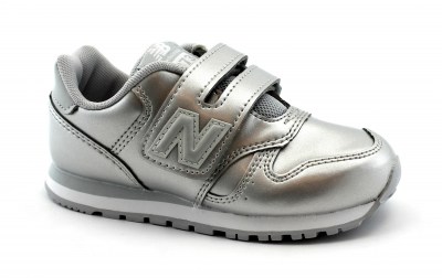NEW BALANCE IV373 GC silver argento grigio scarpe bambina sneakers strappo