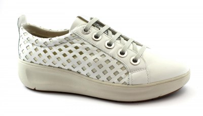 STONEFLY 213656 white bianco scarpe donna lacci pelle