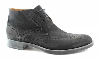 WEXFORD 248-4953I nero grigio scarpe uomo mid tipo clarks lacci outlet