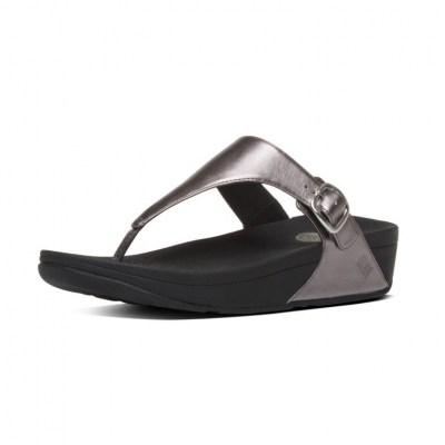 FitFlop THE SKINNY TM PEWTER LEATHER