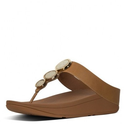 FitFlop HALO TM TOE THONG SANDALS CARAMEL