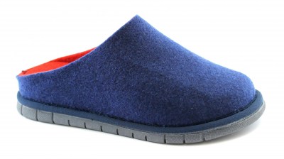 GRUNLAND FIMO CI2750 blu rosso ciabatte pantofole bambino feltro